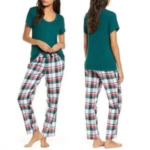 Rachel Parcell NWOT Women's Plaid Fleece Pajama Pant Size L